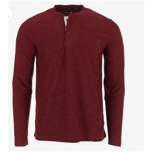 Canada Weather Gear Men's Long Sleeve Two‎ Tone Supreme Soft Henley, Size XL